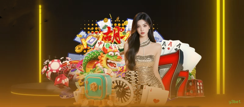 Imagem promocional do cassino online da y3bet mostrando jogos ao vivo